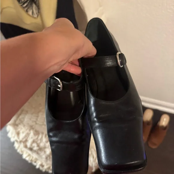 Paloma Wool Black Mary Jane Women's Block Heels - Picture 5 of 7